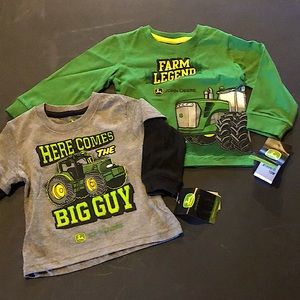 NWT John Deere Long Sleeve Baby Boy Shirts